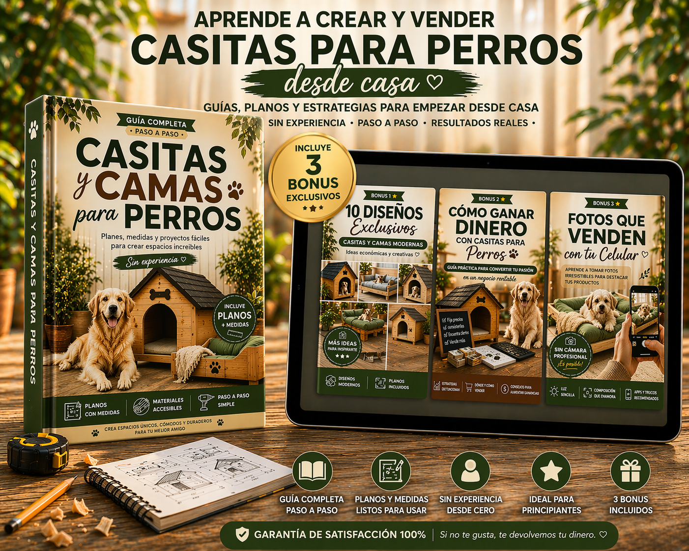 Mega Pack Casita Para Perros + 3 Bonus GRATIS!